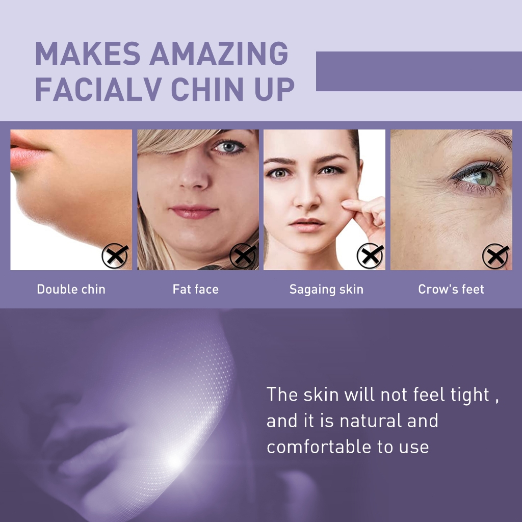 OUHOE แผ่นแปะหน้ากันน้ำ กระชับหน้า-ลดเหนียง เรียวหน้าด่วน ลดรอยตีนกา ผ้าพันคางยกหน้า คงรูป 24 ชั่วโมง - รูปที่ 6