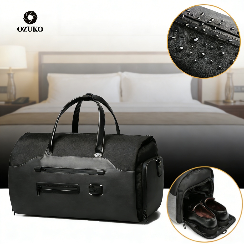 【EasyBuyMall】Ozuko กระเป๋าเดินทางกันน้ําความจุขนาดใหญ่กระเป๋าเดินทาง