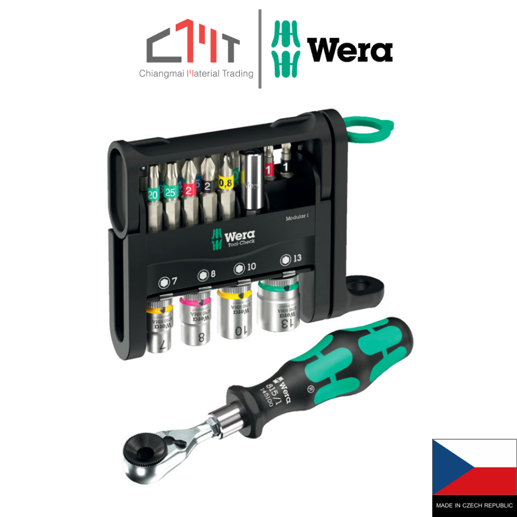 WERA ชุดไขควงและประแจ TOOLS-CHECK MODULAR1 21 ชิ้น No.05049000001