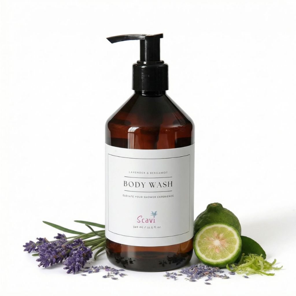Scavi Body Wash | Lavender & Bergamot  ผลิตภัณฑ์ทำความสะอาดผิวกาย กลิ่นลาเวนเดอร์ และเบอกาม็อท