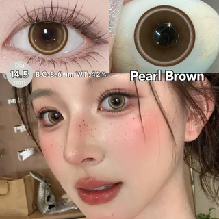 【ซื้อ 1 แถม 1】ตั้งแต่ 2 ชิ้นขึ้นไป UYAAI คอนแทคเลนส์สีน้ำตาล บกอาย ตาโต Brown 0.00~4.00 14.0~14.5mm