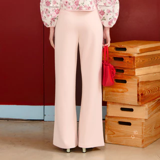Bemingpants079(XS-4XL)-Soft Wide Pants กางเกงดีไซน์เรียบที่ใส่ในวันที่อยากได้ความสบายแบบดูเรียบร้อย