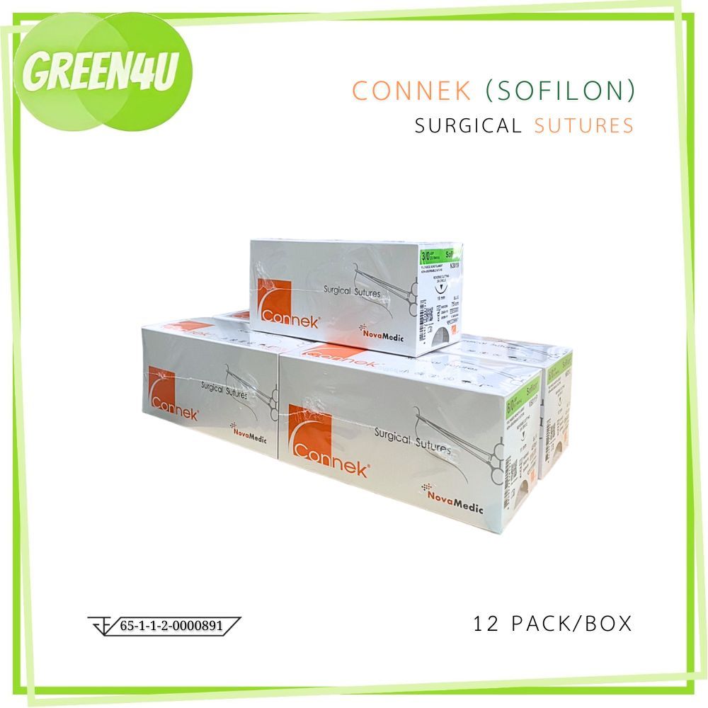 Sofilon ไหมเย็บ ชนิดสังเคราะห์,ไม่ละลาย,เส้นเดียว ไหมไนลอน (ยกกล่อง)