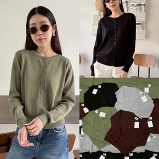 🍊 VL 5141 เสื้อคลุมทรงคาดิแกน ผ้าดีใส่สบาย แต่งกระดุม