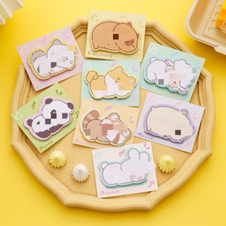 โพสต์อิท รูปน้องสัตว์น่ารัก กระดาษโน๊ต เตือนความจำ มีแถบกาว …