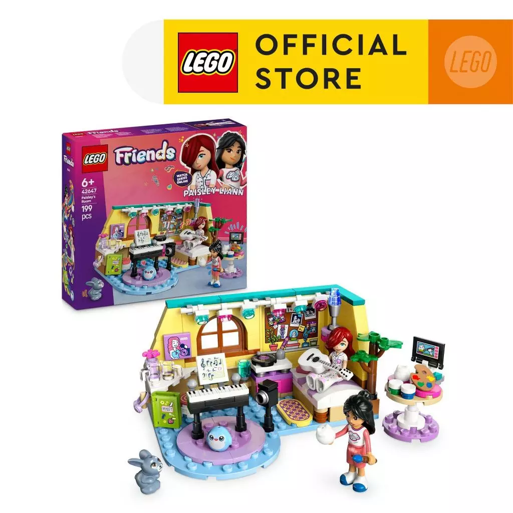 LEGO Friends 42647 Paisley's Room (199pcs.), Building Blocks, Kids Toy