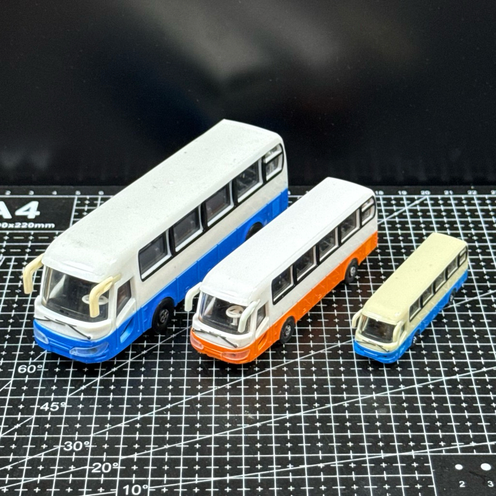 โมเดลรถบัส รถเมล์ สเกล 1:75 1:100 1:150 1:200 1:300 สำหรับงานโมเดล โมเดลสถาปัตย์ ถาปัด ผังเมือง แต่งสวน