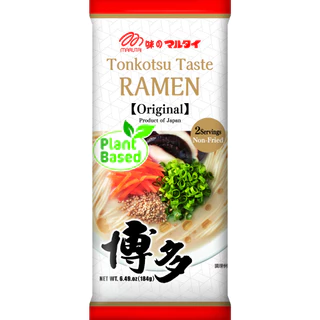 Marutai Tonkotsu taste Ramen Original Plant Based 2 ที่ มารุไตราเม็ง (ราเม็ง 1 ซองกินได้ 2 มื้อ)