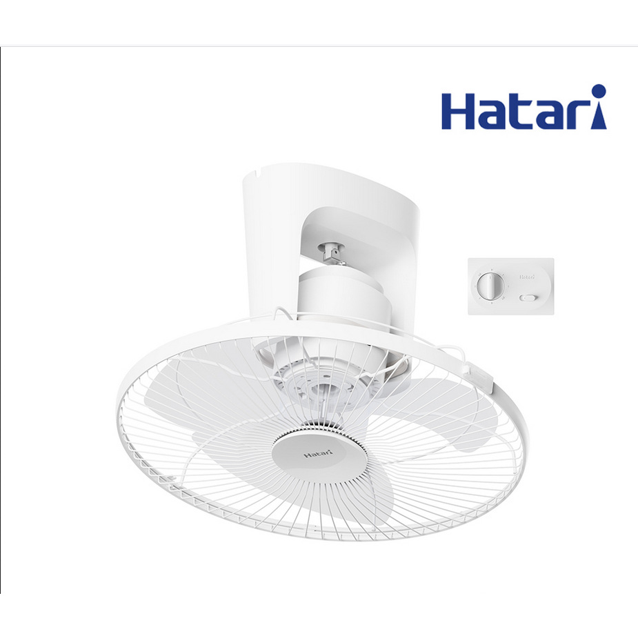HATARI  พัดลมติดเพดาน 16 นิ้ว HATARI C16M1 (S) สีขาว พัดลม โคจร ฮาตาริ