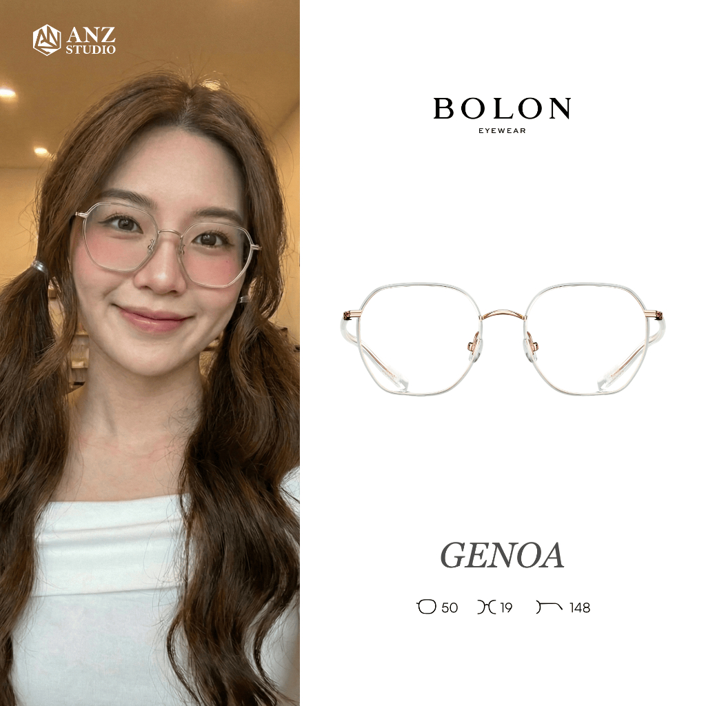 ANZ STUDIO | แว่นตา BOLON GENOA BJ6173 – ทรง Polygon บางเฉียบ สง่างามทุกมุมมอง