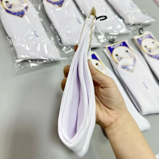 ถุงเท้านักเรียน เด็กแบบ คอยาว {ยกแพ็ก 12 คู่} ผ้าไนลอน นมใส่สบาย สินค้าพร้อมส่ง