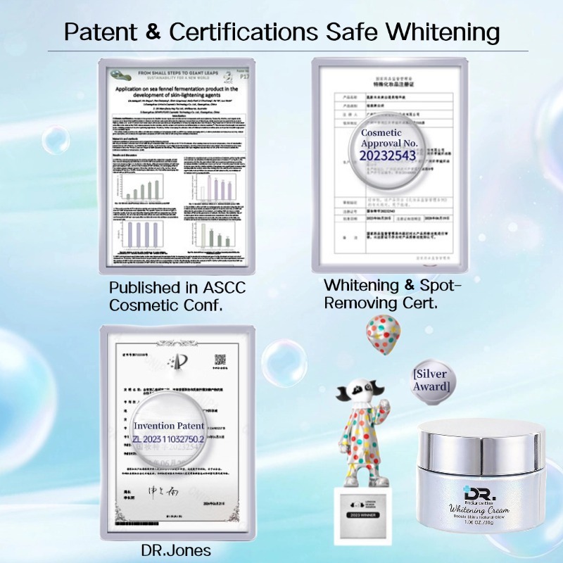 ครีมขาวหน้าไวท์เทนนิ่ง DRJones Whitening cream ฮิตในไทย ลดฝ้า รอยดำ สว่างกระจ่างใส เร่งด่วน 7วัน - รูปที่ 6