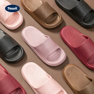 Tawii. รองเท้าแตะใส่ในบ้าน EVA รองเท้าแตะอาบน้ำนุ่มลื่นป้องกันการลื่น สไตล์ญี่ปุ่น หลายสี Unisex
