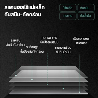 LOADNIX ฟังก์ชั่นหลากหลาย โต๊ะสแตนเลส โต๊ะวางเตาแก๊ส ใช้ในบ้าน ห้องครัวโรงแรม ท็อปโต๊ะรับน้ำหนักได้ 500กก
