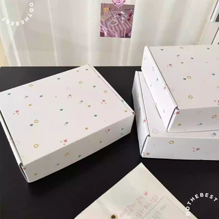 กล่องของขวัญน่ารัก ลายดาว กล่องหูช้าง กระดาษอาร์ตมันหนา 350แกรม | พร้อมส่งจากไทย 🇹🇭 | LITTLE STAR