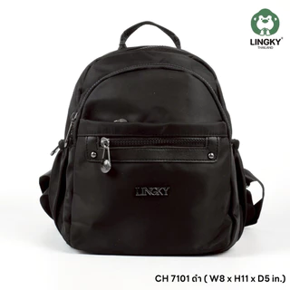 171-CH7101 กระเป๋าเป้ ผ้าไนล่อนอย่างดร รุ่น CH 7101 ไซส์ 9.5" มีทั้งหมด 4 ซิป มีให้เลือกด้วยกัน 6 สีจ้าๆๆ