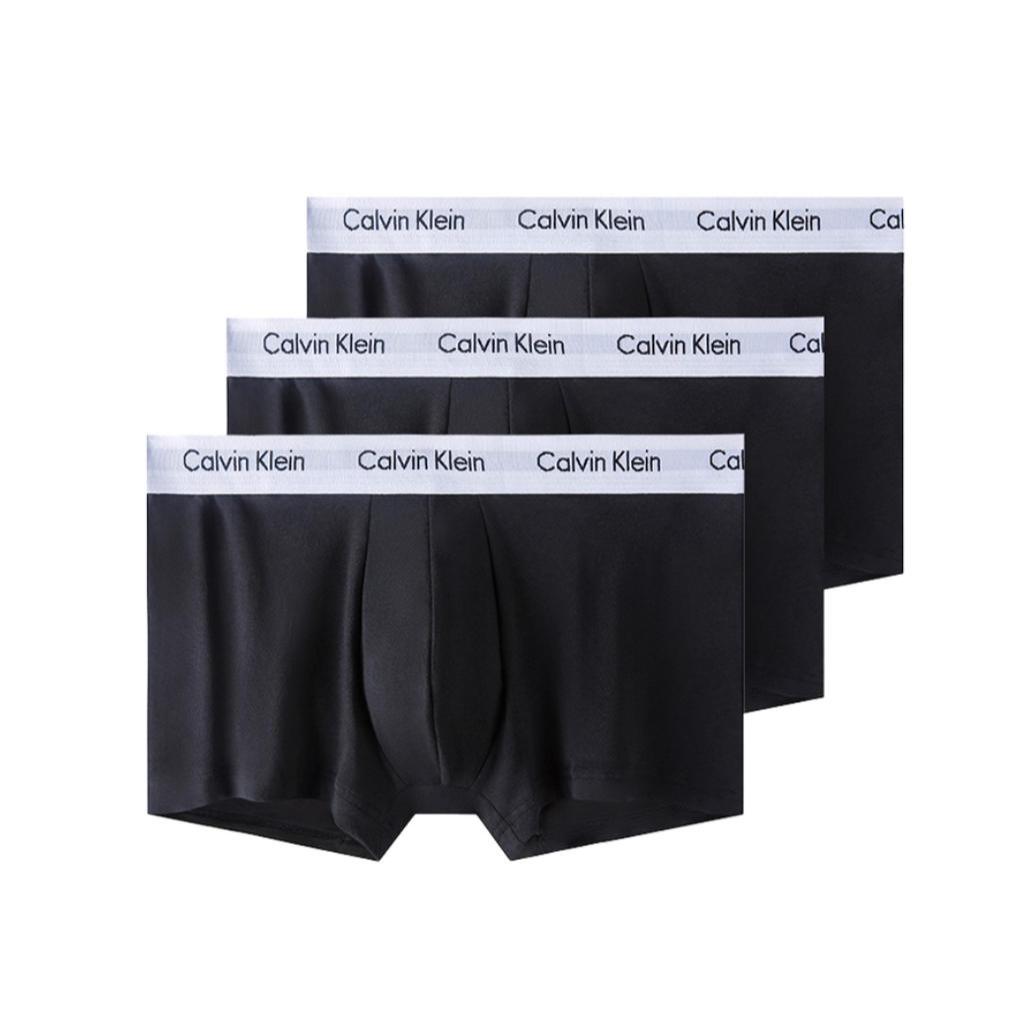 CKกางเกงในผู้ชาย แพ็ค 3 ชิ้น Calvin Klein Men's Underwear Cotton Stretch Trunks 3pack เนื้อผ้าฝ้ายใส่สบาย ของแท้100%