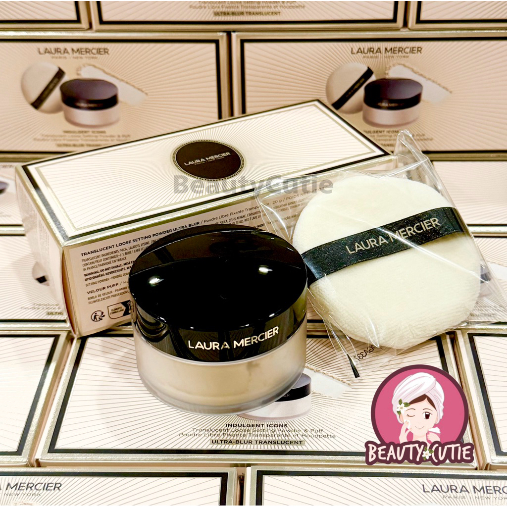 🌟LAURA MERCIER Ultra-Blur Translucent Loose Setting Powder & Puff 20 g ผลิตปี 2025🌟แท้💯 จากช็อปต่างประเทศ