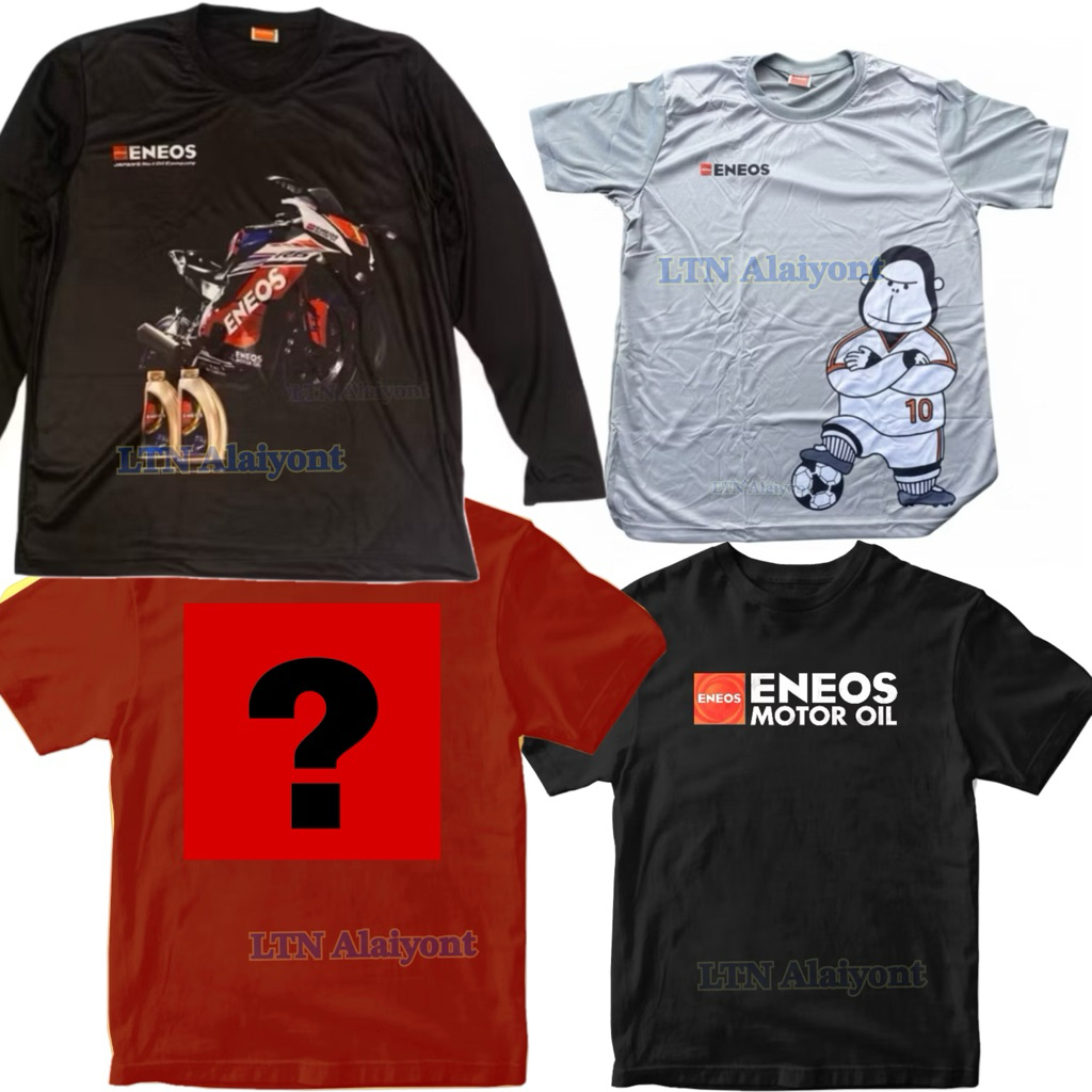 ✅🌈 ของแท้ ❣️ เสื้อ Eneos คละสุ่ม คละแบบ คละสี คละลาย แขนสั้น แขนยาว ( 1 ตัว ) ฟรีไซต์