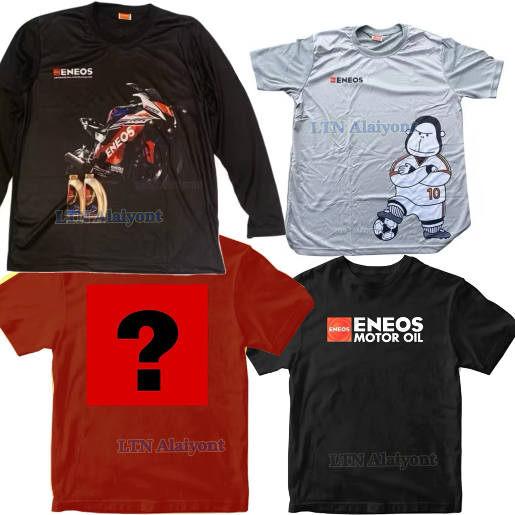 ✅🌈 ของแท้ ❣️ เสื้อ Eneos คละสุ่ม คละแบบ คละสี คละลาย แขนสั้น แขนยาว ( 1 ตัว ) ฟรีไซต์