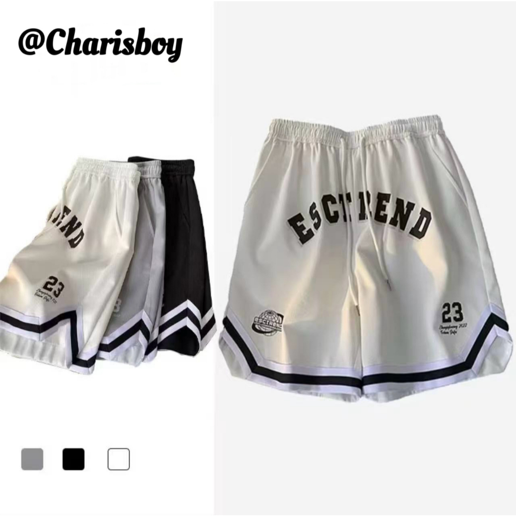 #029#M-5XL#กางเกงขาสั้นลำลองสำหรับผู้ชายสำหรับฤดูร้อน ดีไซน์เอวยางยืด พิมพ์ลายสวยงาม ทรงหลวม และตัดเย็บอย่างประณีต