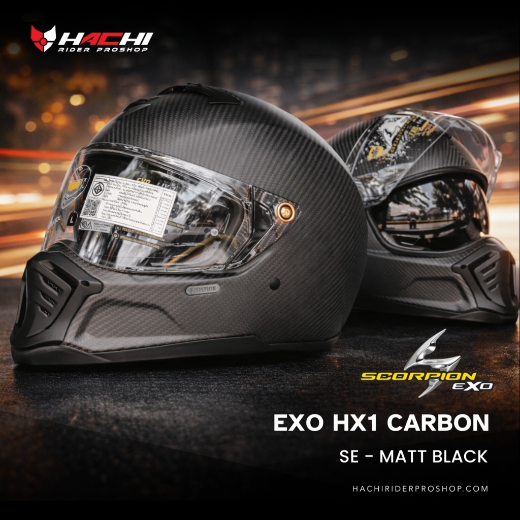 SCORPION EXO HX1 CARBON SE - Matt Black