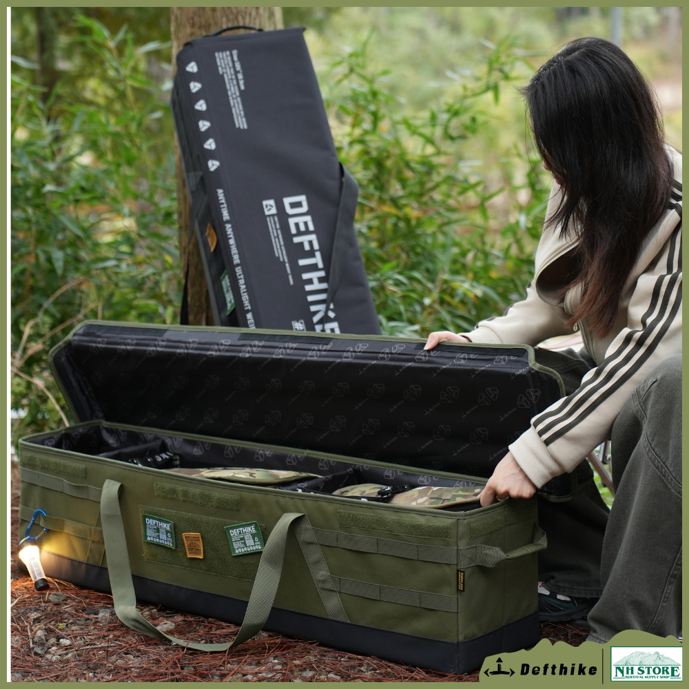 Defthike กระเป๋าแคมป์ปิ้ง กระเป๋าเก็บของ ขนาดใหญ่ ความจุ 70ลิตร พกพาง่าย Tactical