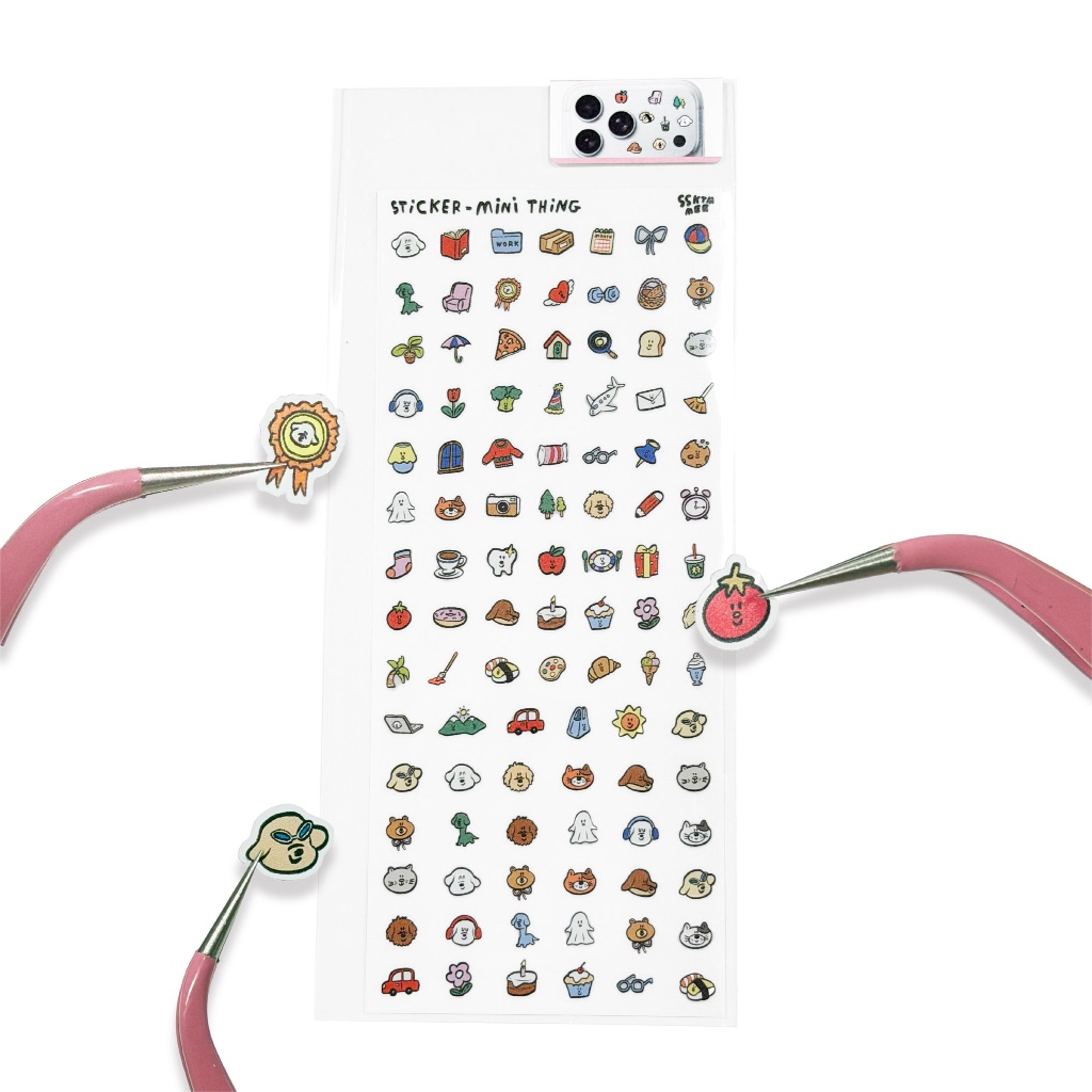 ssktmmee - Sticker(Mini thing) สติกเกอร์จิ๋ว แปะกล้องโทรศัพท์ได้