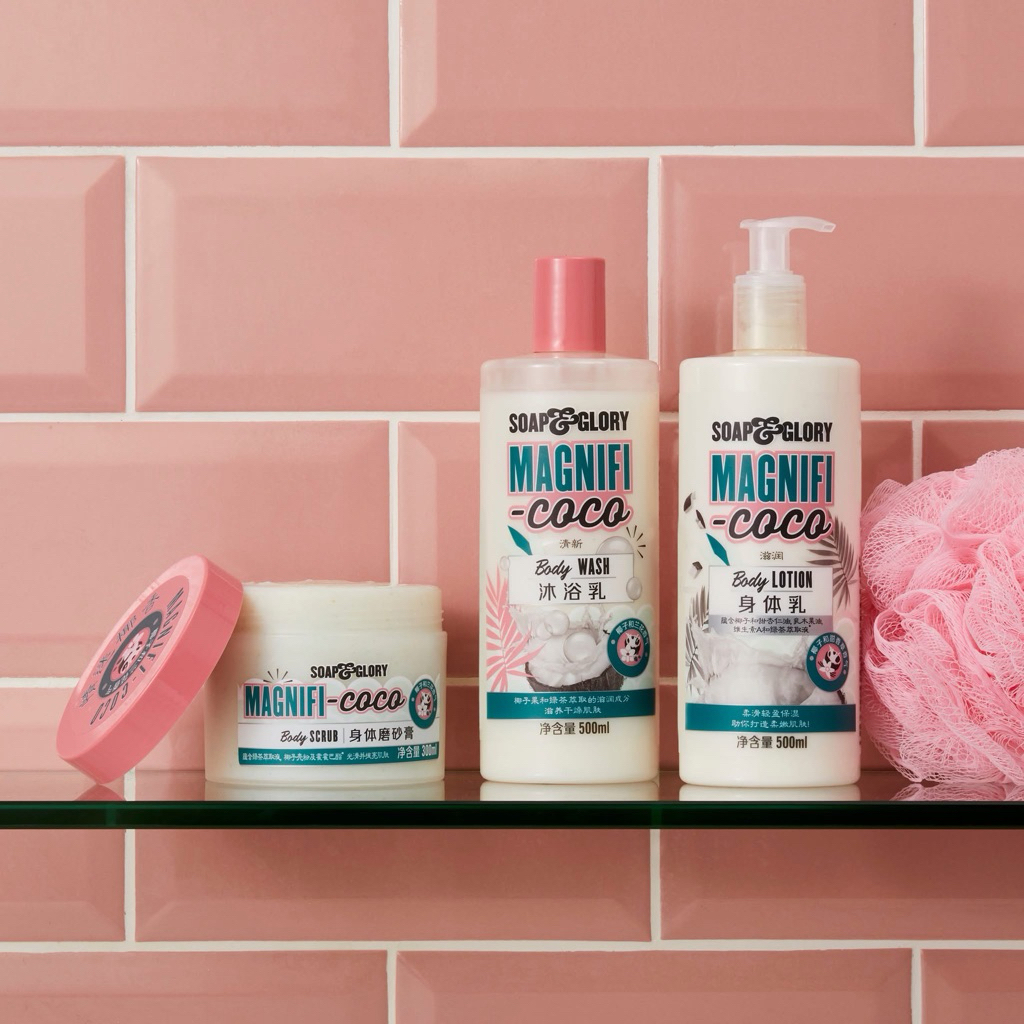 Soap & Glory MAGNIFI-COCO BODY LOTION / BODY WASH/บัทเทอร์ครีม/สครับ