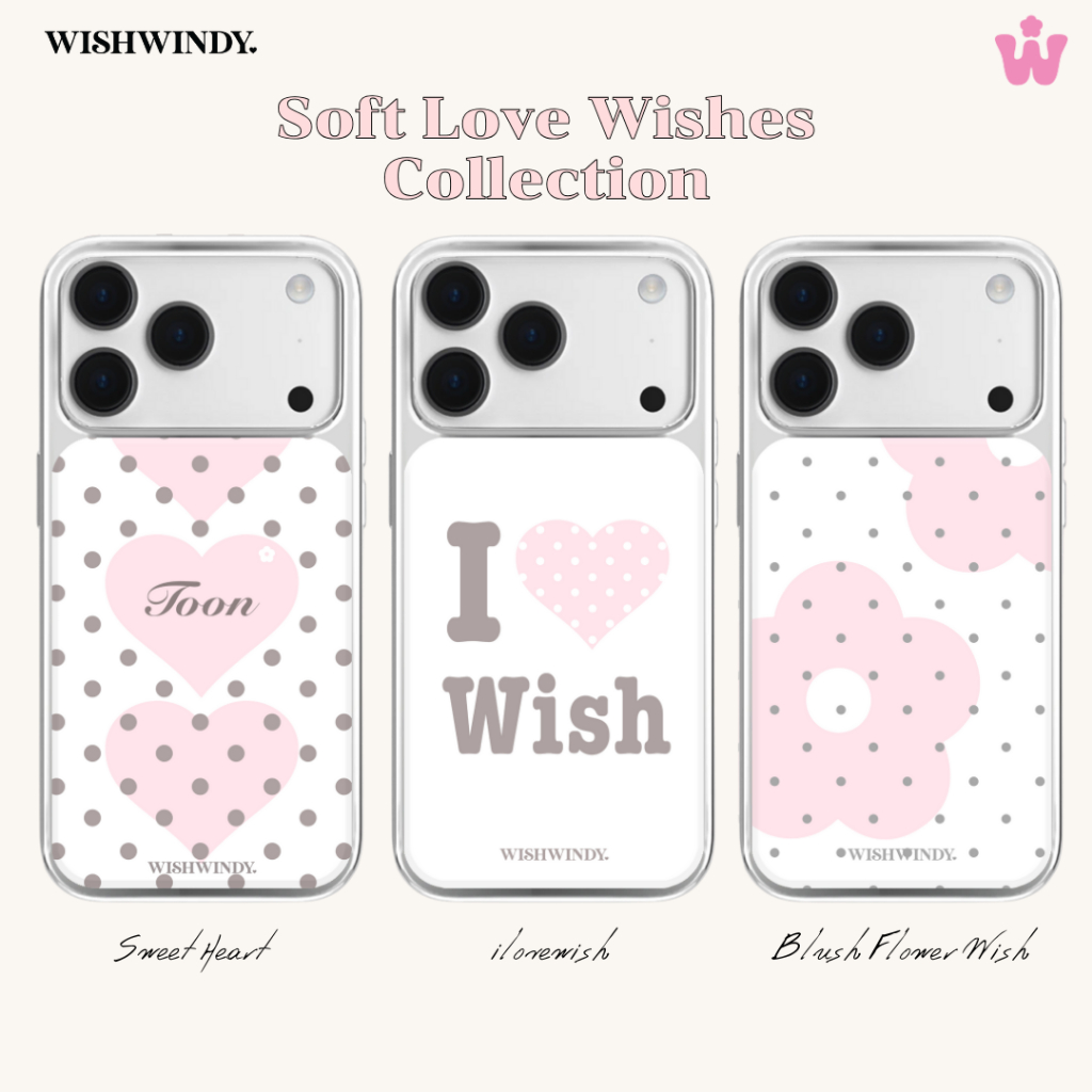 Soft Love Wishes Collection sliver case For iPhone case เคสไอโฟน | Wishwindy