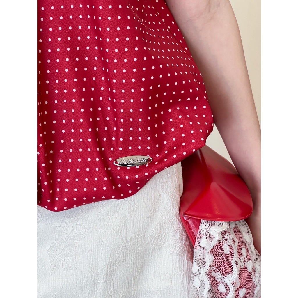 Choosedress A4676 Lady Ann Top เสื้อทรงบอลลูนลายจุด ราคา ถูกที่สุด ดีลบีเคเค แกลเลอรีภาพที่ 6