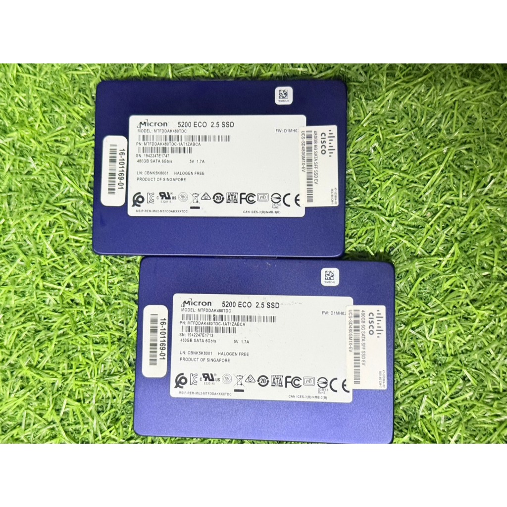 สำหรับ Server PC NB 2.5" Micron 5200 ECO SSD 480GB 2.5 SATA