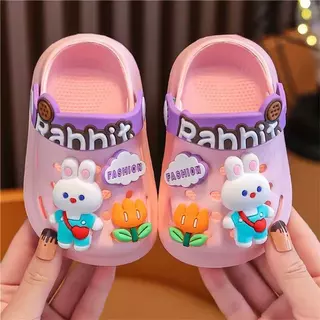 (พร้อมส่ง) รองเท้ารัดส้นเด็ก รองเท้าแตะเด็ก นุ่มนิ่ม สวมใส่สบาย มีกันลื่น Children's sandals สวมใส่สบาย มีกันลื่น