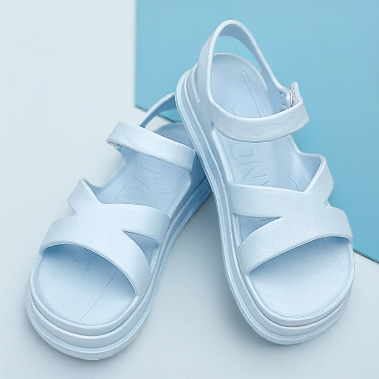 KANDAL KD0104 Akross - รองเท้าแตะรัดส้นผู้ชาย ผู้หญิง สีฟ้า Cotton Blue น้ำหนักเบา กันน้ำ แห้งไว EUR