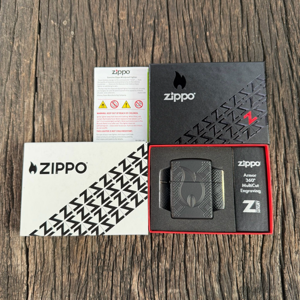 ไฟแช็ก Zippo รุ่น 46775 Armor Rivet Flame Design
