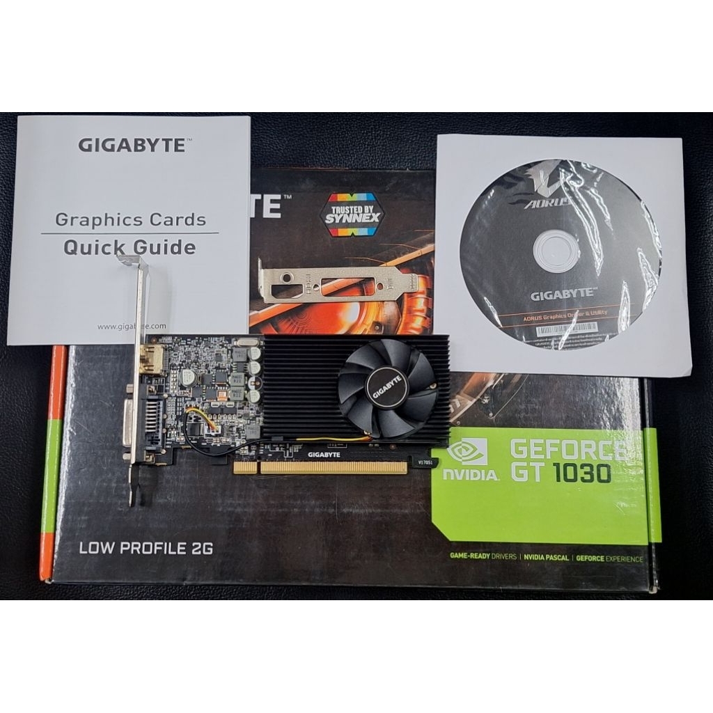 การ์ดจอมือ✌️ GIGABYTE GT 1030 LOW PROFILE-2GB GDDR5 สภาพดี