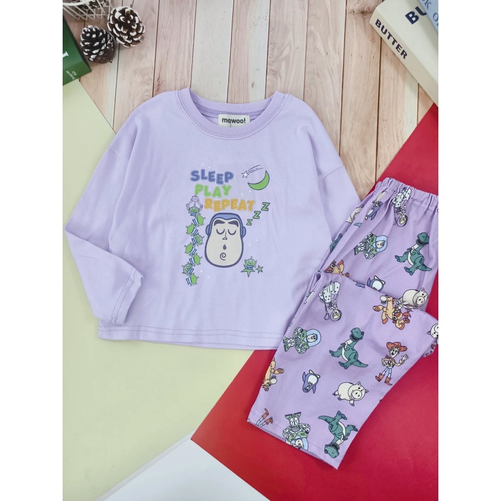 MEWOO ชุดนอน Toy story - Buzz สีม่วง