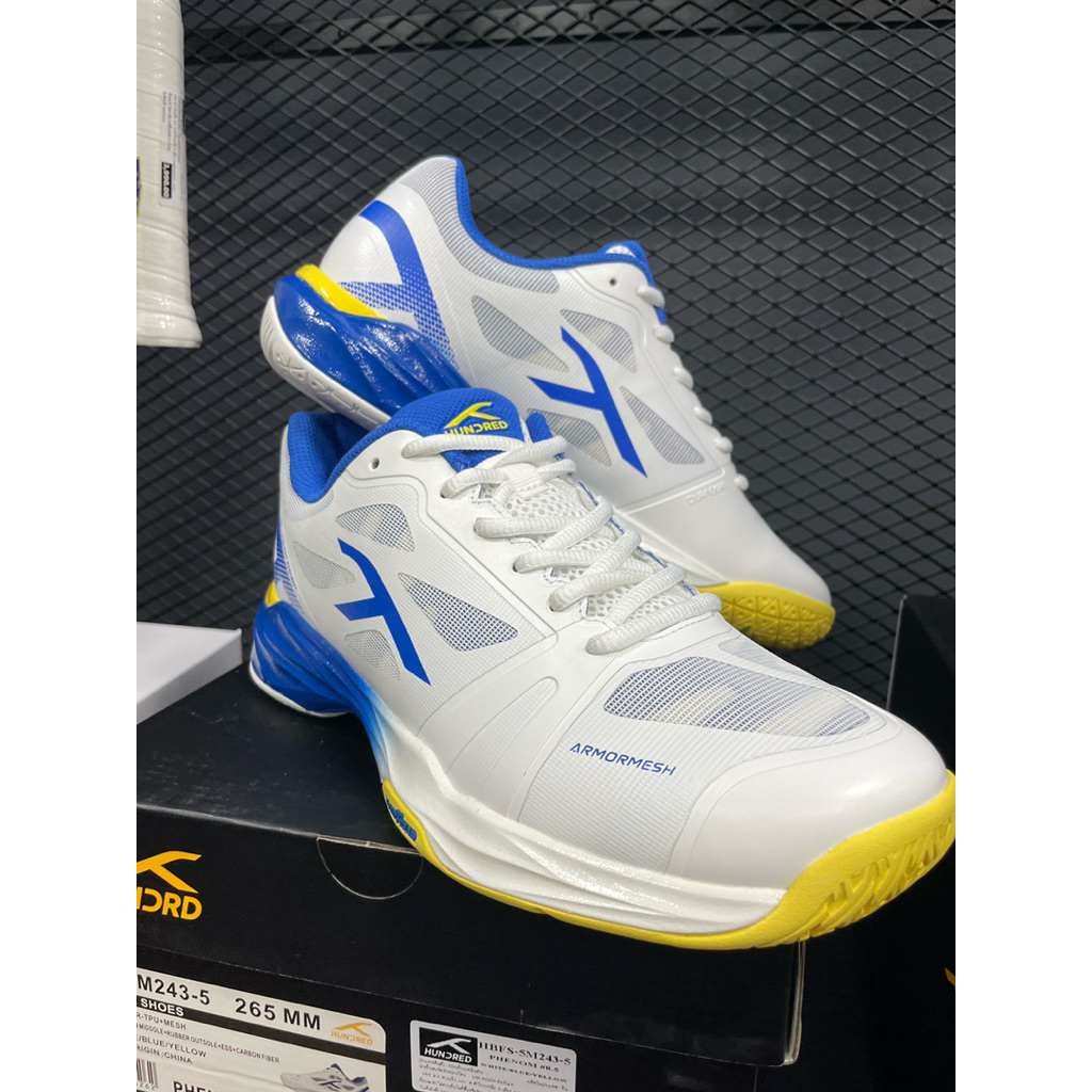 【ใหม่】 HUNDRED รองเท้าแบดมินตันรุ่น PHENOM รองเท้าตัว TOP Hundred x Goodyear