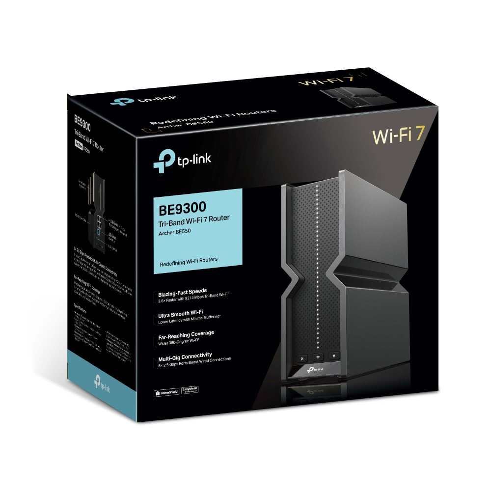ROUTER (เราเตอร์) TP-LINK Archer BE550 BE9300 Tri-Band Wi-Fi 7 Router