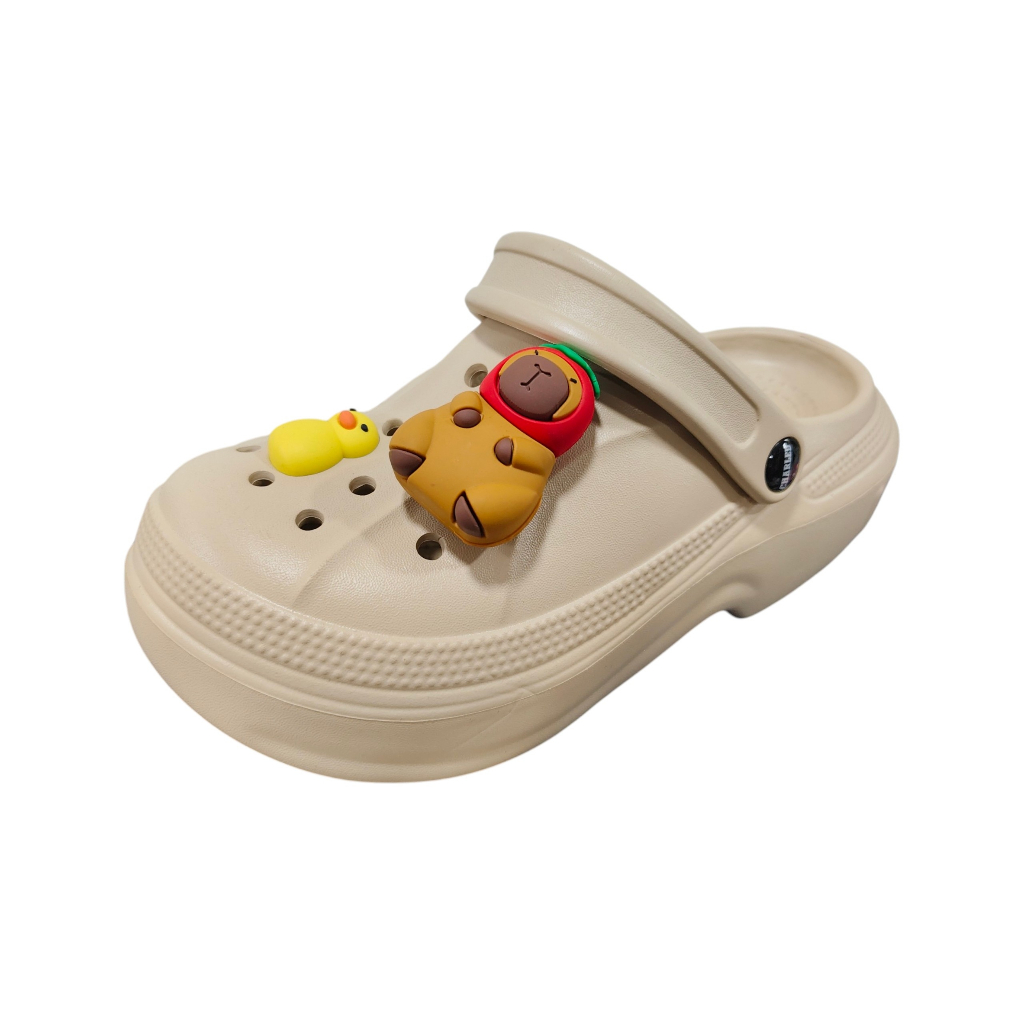 Charled รองเท้าแตะหัวโตแบบสวมสำหรับผู้หญิงตกแต่งตัวการ์ตูน รุ่น RW0708