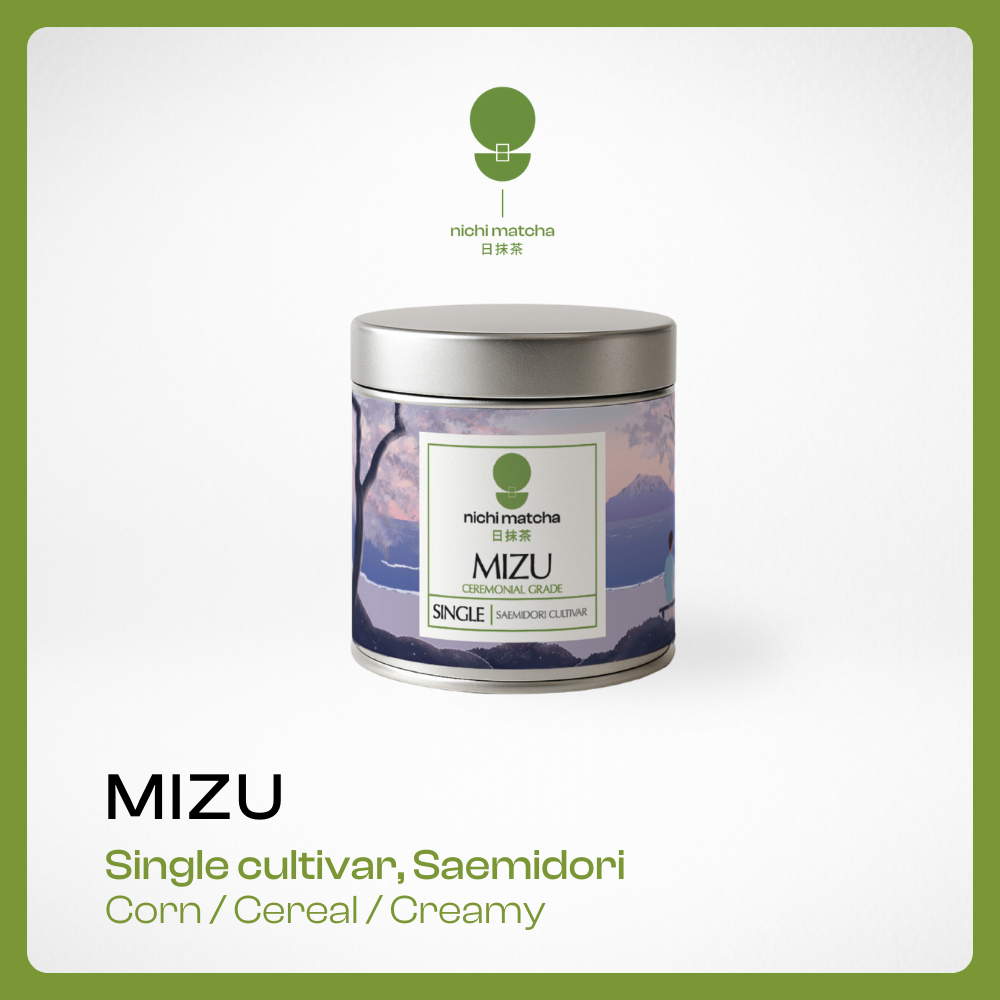 NICHI MATCHA | ผงมัทฉะเกรดพิธีการ Mizu | Saemidori, JAS 30g