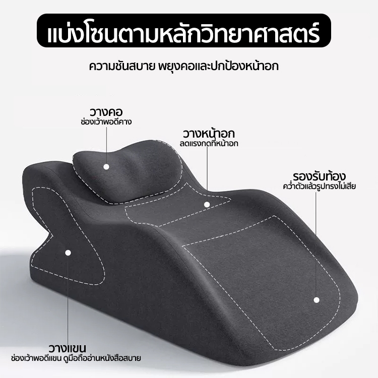【หมอน】พนักพิงขนาดใหญ่ รองรับเอว ชุดเบาะ นุ่ม ปรับมุมได้ หลายท่า มีหมอนรองคอ หมอนคู่รัก ความสุขทางเพศ หมอนการติดตั้ง - รูปที่ 7