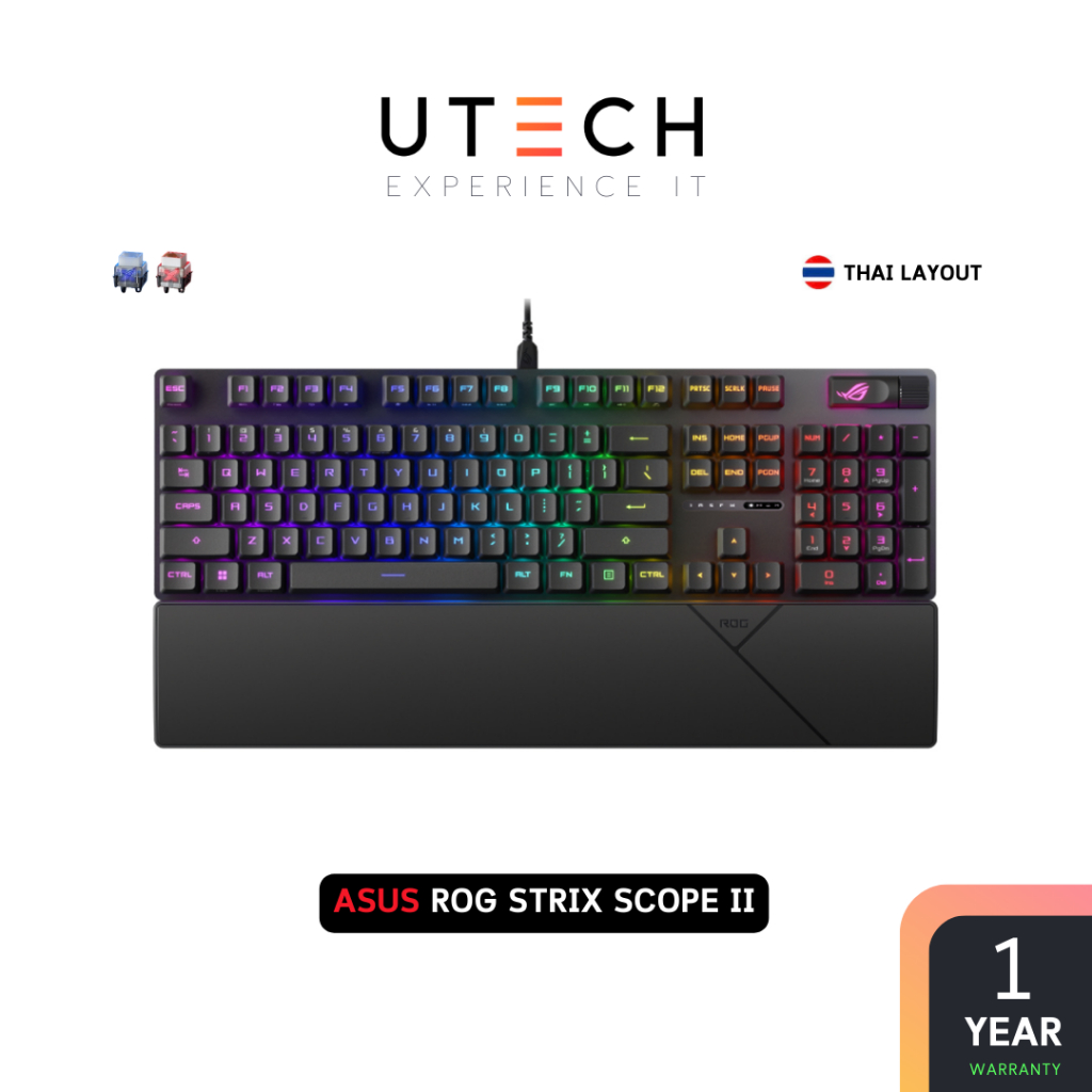 คีย์บอร์ดเกมมิ่ง ASUS ROG STRIX SCOPE II GAMING KEYBOARD by UTECH