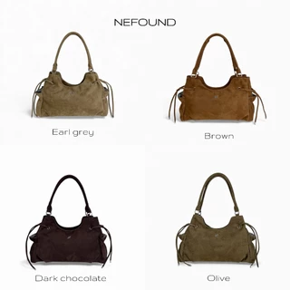 NF25035 NEFOUND กระเป๋าสะพายรุ่น Charmmie bag หนังกลับ Premium