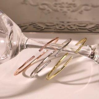 Socrush.bkk | GLITZIE BANGLE | SB-001 | กำไลข้อมือ กำไล เพชร