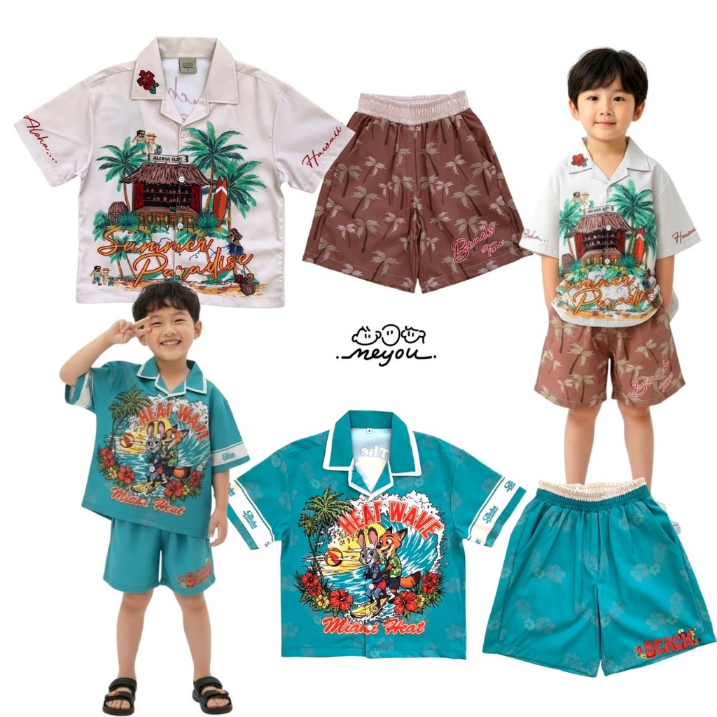 Set ชุดเชิ๊ตฮาวาย MEYOU BRAND
