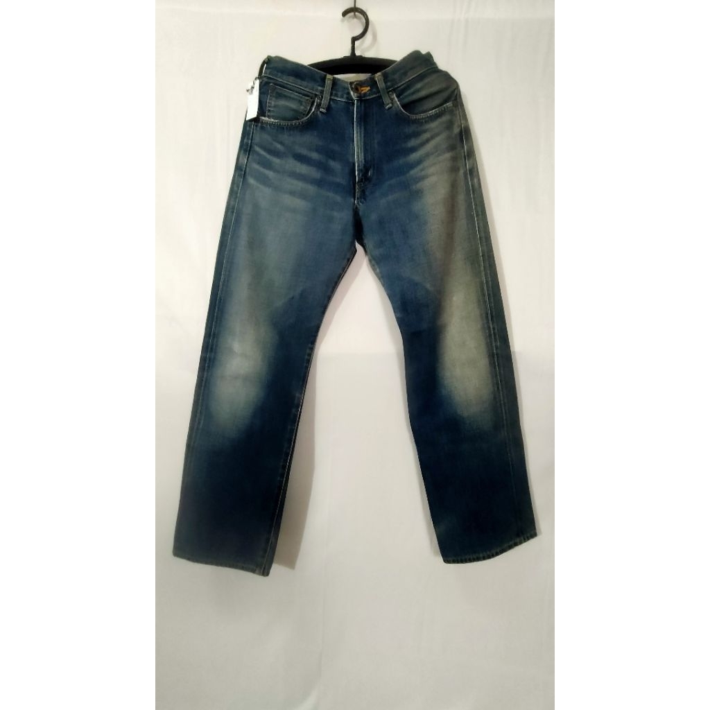 กางเกงยีนส์EDWIN505X ซิปริมแดง ป้ายหนังทรงสวยสภาพดีงานJAPAN 825