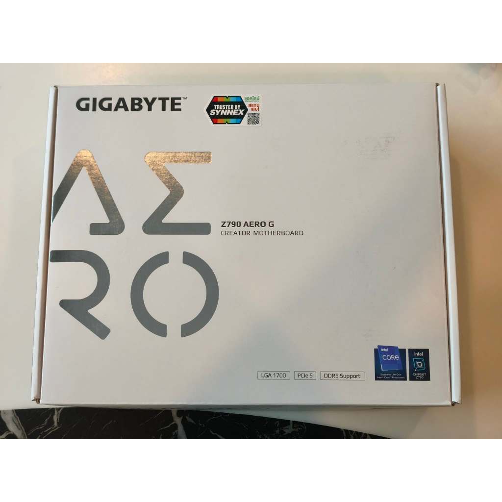 MAINBOARD (เมนบอร์ด) GIGABYTE Z790 AERO G (DDR5)(LGA 1700)(ATX) สีขาว มือสอง ครบกล่อง ใช้งานปกติ ประ