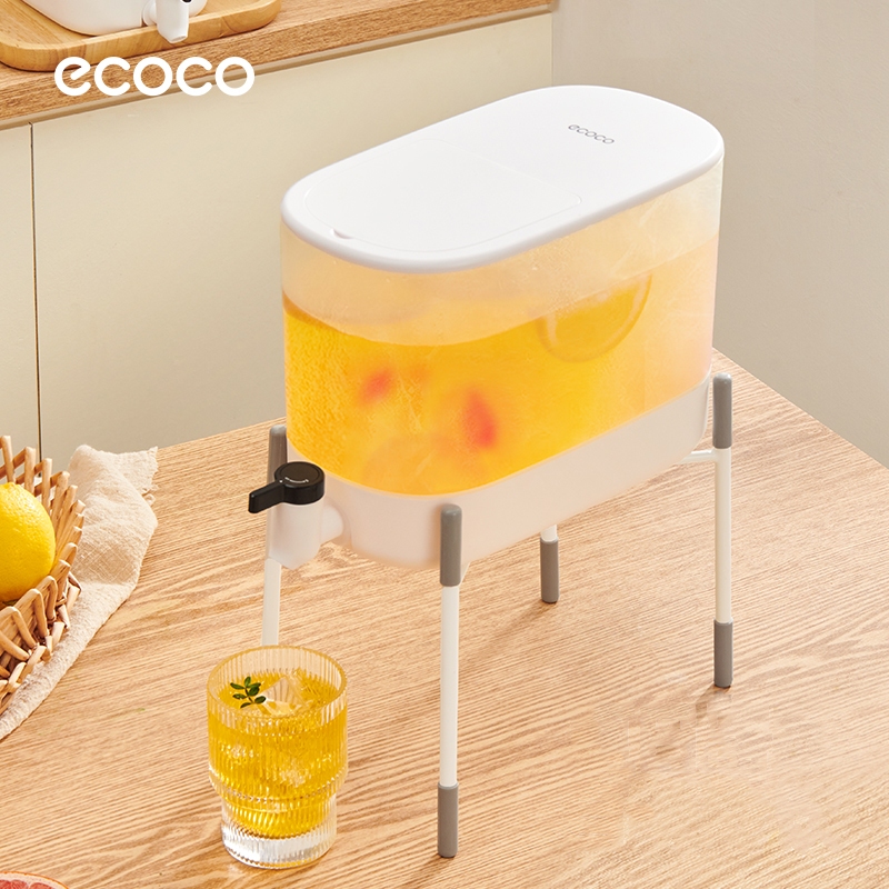 [พร้อมส่ง]ECOCO เครื่องทำน้ำเย็นมีก๊อก 4L ดีไซน์บางใส่ตู้เย็นได้ วัสดุพรีเมียม เลือกซื้อขาตั้งเพิ่มได้