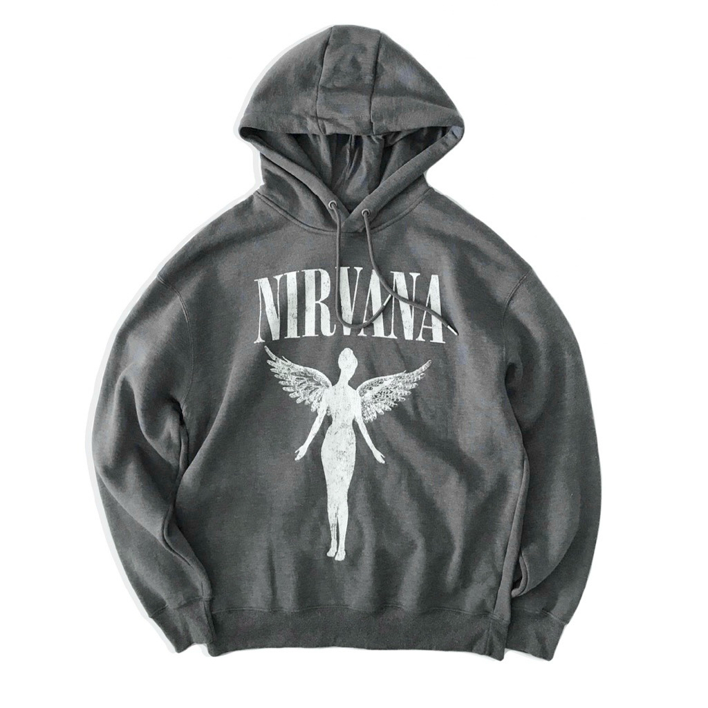 NIRVANA pullover hoodie 👁️‍🗨️ เสื้อฮู้ดวง NIRVANA งาน Official แท้ 💯%(TS729
